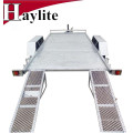 Completamente galvanizado Tandem Flat Trailer completamente estructura de soldadura para la venta